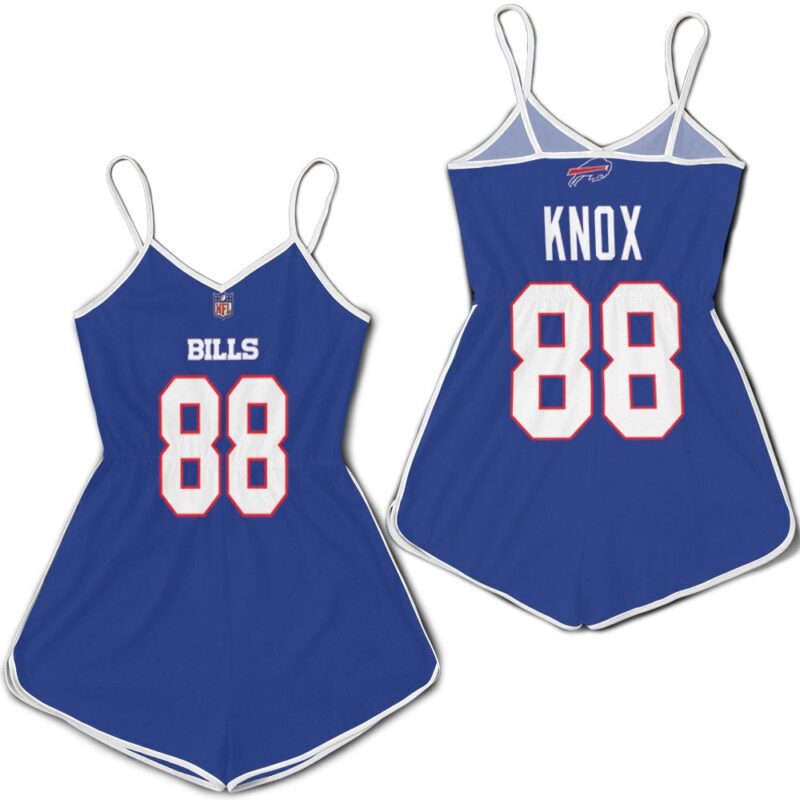 Buffalo Bills Dawson Knox #88 NFL Legend Player American Football Game Royal Gift For Bills Fans Romper Jumpsuit RJ05314