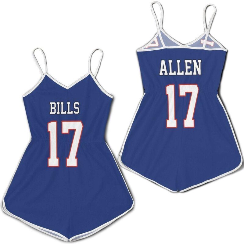 Buffalo Bills Josh Allen Game Royal jersey inspired style Romper RJ02007
