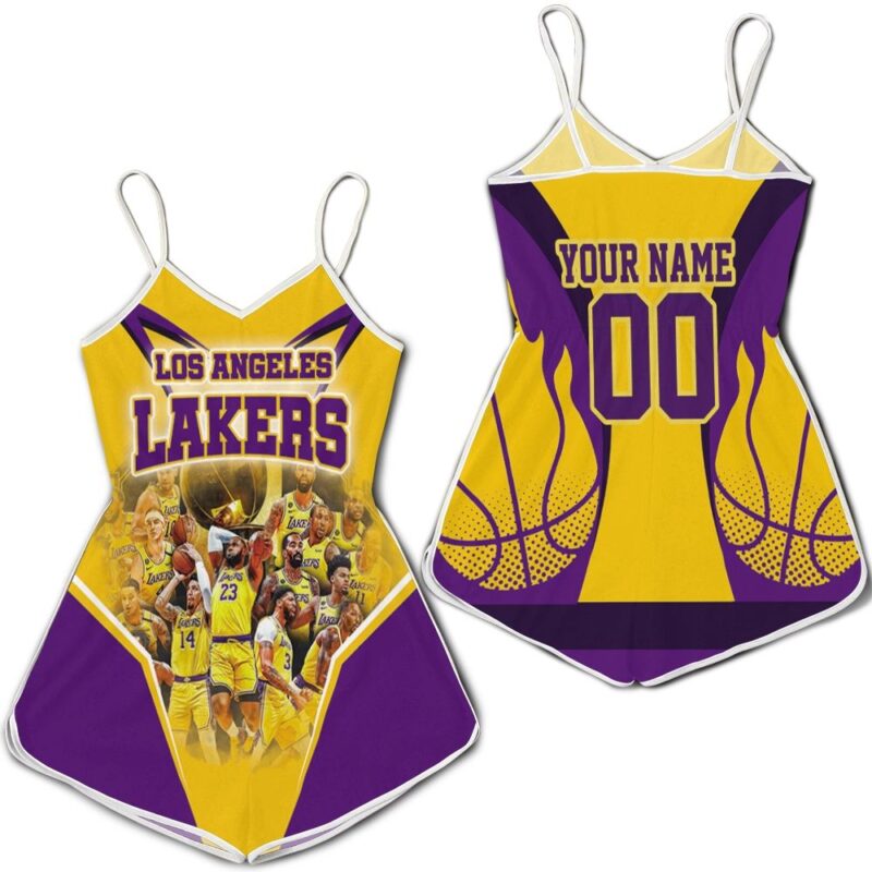 Champions Los Angeles Lakers Western Conference Personalized Romper RJ02495