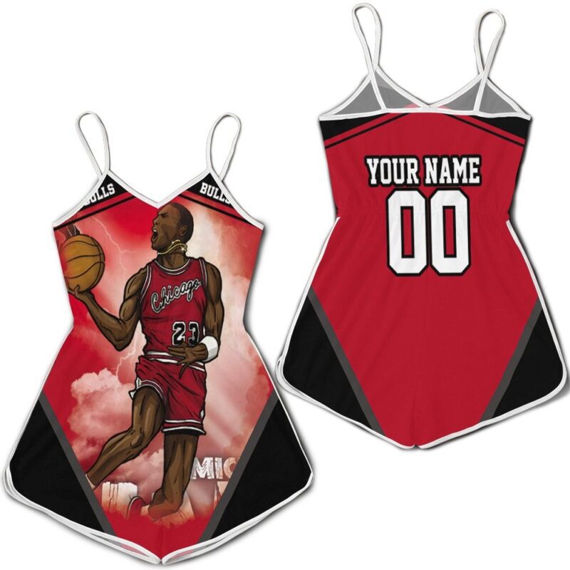 Chicago Bulls Michael Jordan Legends For Fans Personalized Romper RJ02607