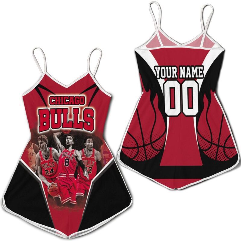 Chicago Bulls Michael Jordan With Legends Personalized Romper RJ02561