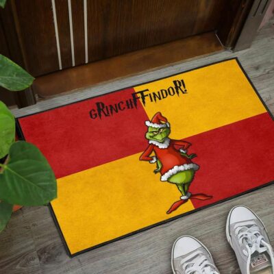 Christmas Door Mat - Grinchffindor Grinch Hogwarts Gryffindor Red Yellow Door Mat Welcome Mat 3 Christmas Door Mat Grinchffindor Grinch Hogwarts Gryffindor Red Yellow Door Mat Welcome Mat 3