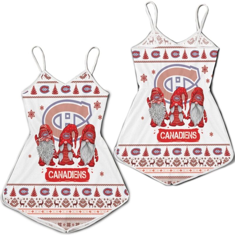 Christmas Gnomes Montreal Canadiens Ugly Sweatshirt Christmas 3D Romper RJ03051