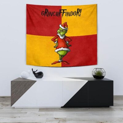 Christmas Tapestry - Grinchffindor Grinch Hogwarts Gryffindor Red Yellow Tapestry Wall Hanging 1 Christmas Tapestry Grinchffindor Grinch Hogwarts Gryffindor Red Yellow Tapestry Wall Hanging 1