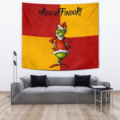 Christmas Tapestry - Grinchffindor Grinch Hogwarts Gryffindor Red Yellow Tapestry Wall Hanging 3 Christmas Tapestry Grinchffindor Grinch Hogwarts Gryffindor Red Yellow Tapestry Wall Hanging 3