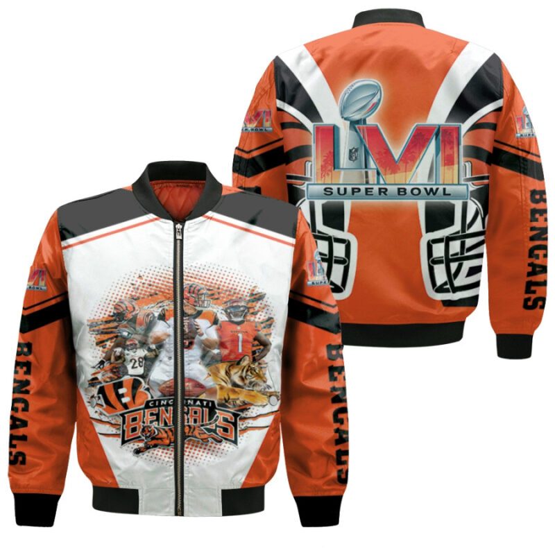 Cicinnati Bengals Super Bowl Champions Team Great Legends Gift For Bengals Fans Bomber Jacket BJ03228