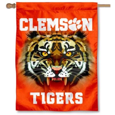 Clemson Eyes Logo House Flag H0094