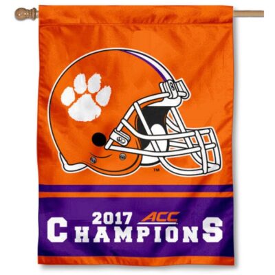 Clemson Tigers 2017 ACC Football Champions House Flag H0009