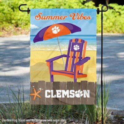 Clemson Tigers Summer Vibes Decorative Garden Flag GF00254
