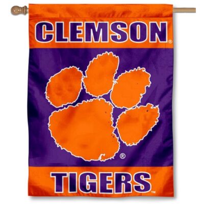 Clemson University House Flag H0089