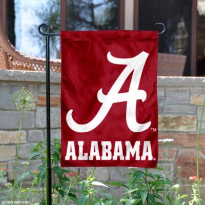 Crimson Tide Script A Garden Flag GF00166