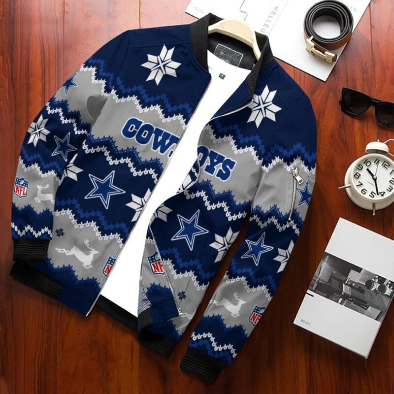 Dallas Cowboys Christmas Bomber Jacket 674 Sport Hot Trending Hot Choice Design Beautiful BJ02277