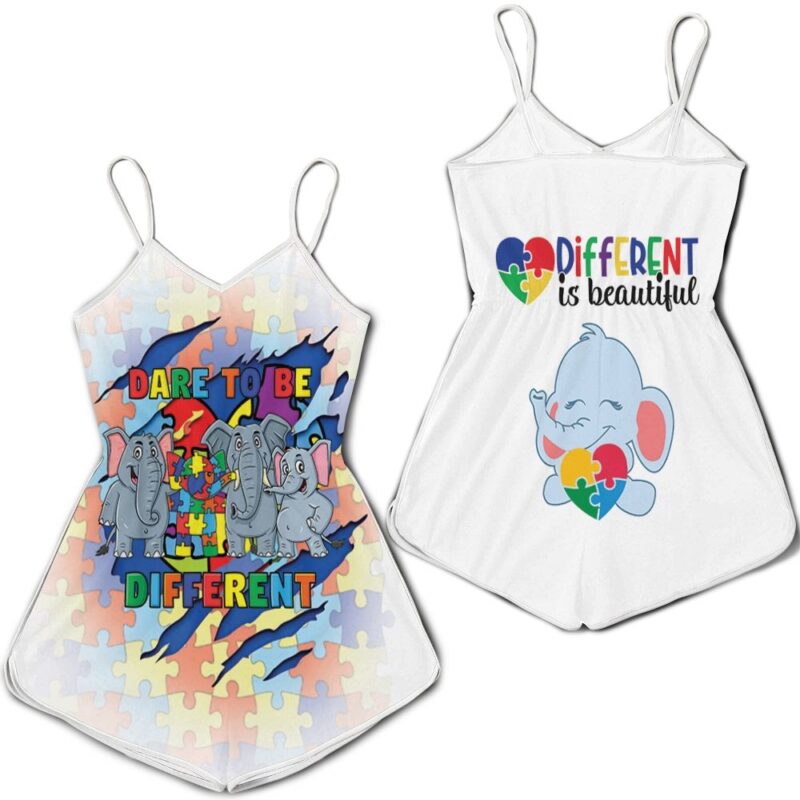 Dare To Be Different Elephant Family Romper RJ05004