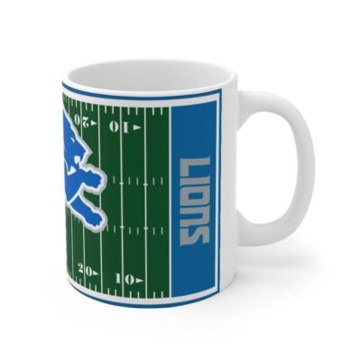 Detroit Lions Football Field NFL Mug 4