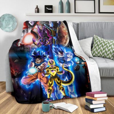 Dragon Ball Anime DB Main Characters Super Saiyan In Universe Fleece Blanket 2 Dragon Ball Anime DB Main Characters Super Saiyan In Universe Fleece Blanket 2