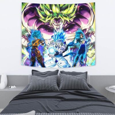 Dragon Ball Anime Tapestry - DB Super Saiyan Broly Goku And Vegeta Power Vapor Tapestry Wall Hanging 2 Dragon Ball Anime Tapestry DB Super Saiyan Broly Goku And Vegeta Power Vapor Tapestry Wall Hanging 2