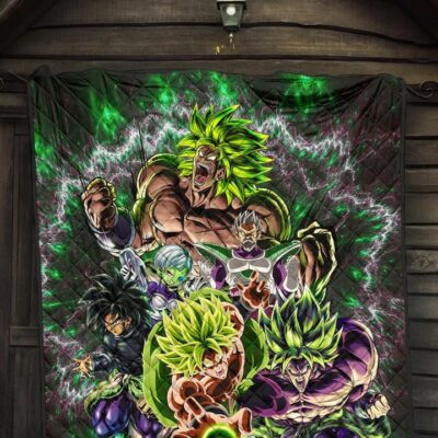 Dragon Ball Anime Tapestry - DB Villains Broly Super Saiyan Full Power Quilt Blanket 4 Dragon Ball Anime Tapestry DB Villains Broly Super Saiyan Full Power Quilt Blanket 4