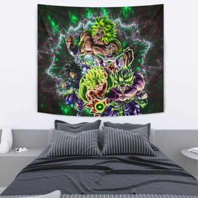Dragon Ball Anime Tapestry - DB Villains Broly Super Saiyan Full Power Tapestry Wall Hanging 2 Dragon Ball Anime Tapestry DB Villains Broly Super Saiyan Full Power Tapestry Wall Hanging 2