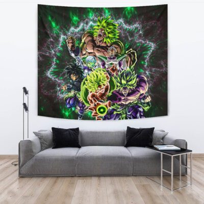 Dragon Ball Anime Tapestry - DB Villains Broly Super Saiyan Full Power Tapestry Wall Hanging 3 Dragon Ball Anime Tapestry DB Villains Broly Super Saiyan Full Power Tapestry Wall Hanging 3