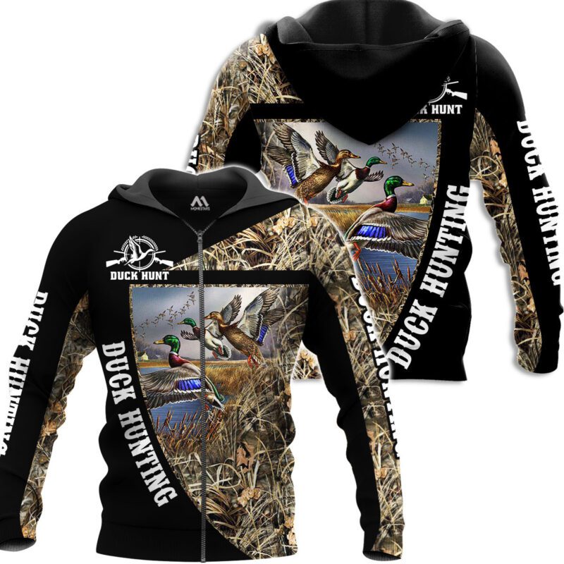 Duck Hunting Animal Farm Camo 3D Gift For Duck Hunting Lovers Duck Hunters Bomber Jacket BJ03996