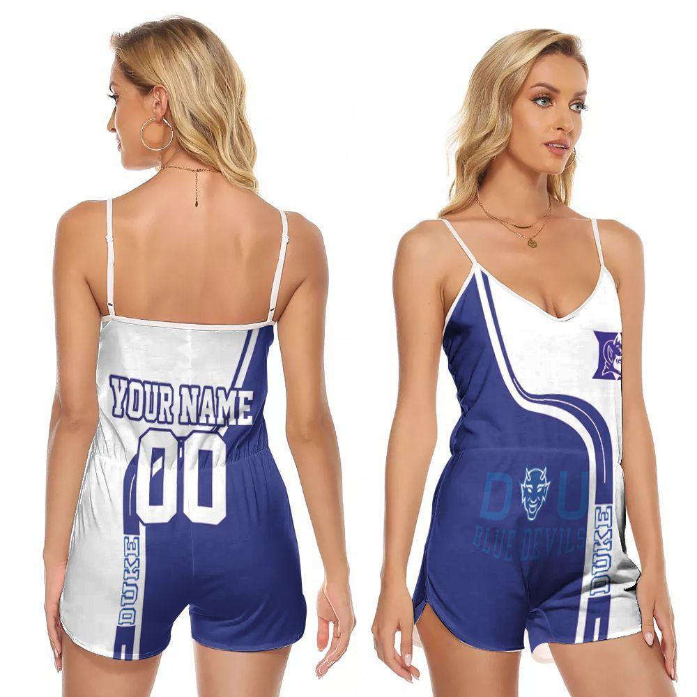 Duke-Blue-Devils-Basketball-Team-Logo-Personalized-Custom-Name-Gift-For-Duke-Blue-Devils-Fans-Basketball-Lovers-V-neck-Romper-Jumpsuit-RJ00909 Duke Blue Devils Basketball Team Logo Personalized Custom Name Gift For Duke Blue Devils Fans Basketball Lovers V-neck Romper Jumpsuit RJ00909