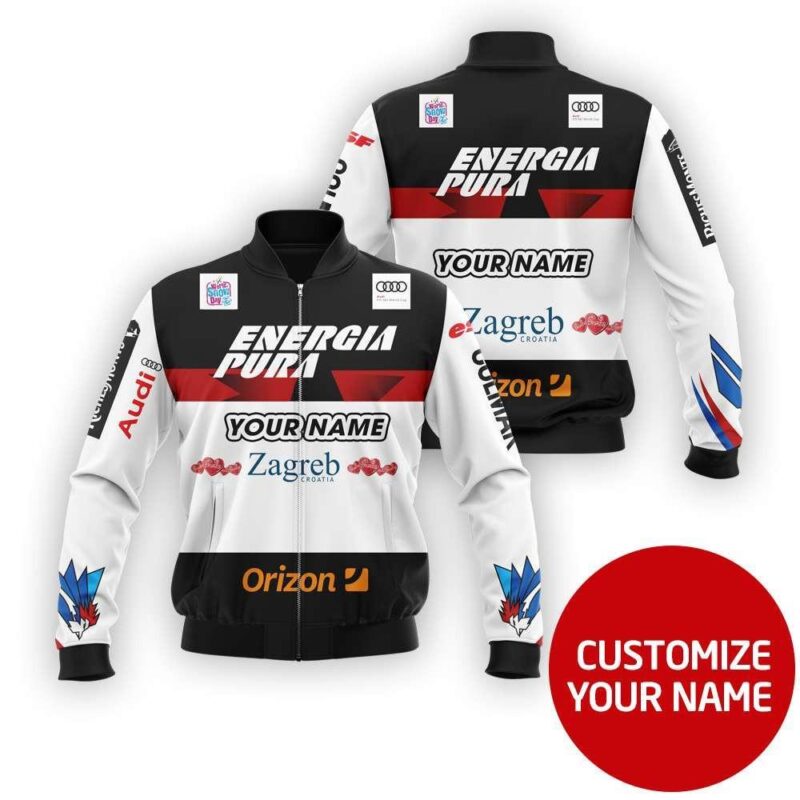 Energia Pura Zagreb Orizon Auto Racing Team Moto Gp Motocross 3D Costume Gift With Custom Number Name For Energia Pura Fans Bomber Jacket BJ03810