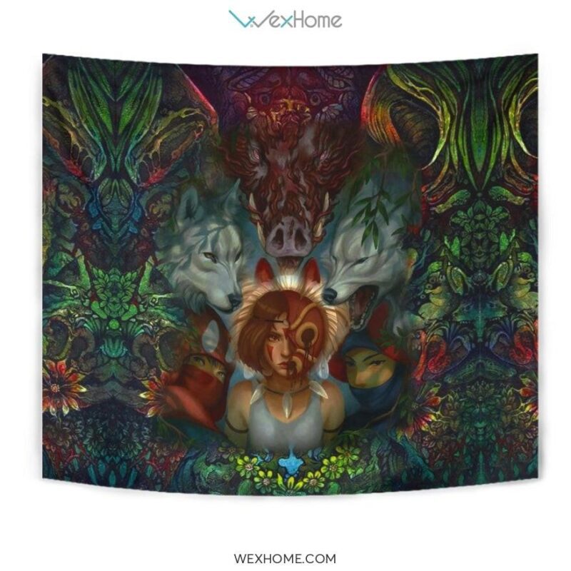 Fearless mononoke Wall Anime Tapestry 1