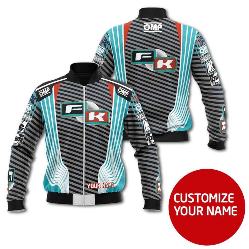 Fk Auto Racing Team Costume 3D Personalized Design Gift With Custom Name For Fk Fans Bomber Jacket BJ03775