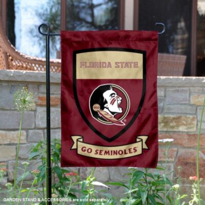 Florida State University Go Seminoles Shield Garden Flag GF00751