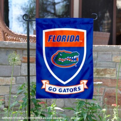 Florida UF Gators Go Gators Shield Garden Flag GF01900