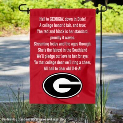 Georgia Bulldogs Hail to Georgia Fight Song Garden Flag GF00388