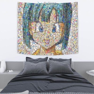 Graphic Art Bulma Tapestry For Dragon Ball Fan Gift Idea 2