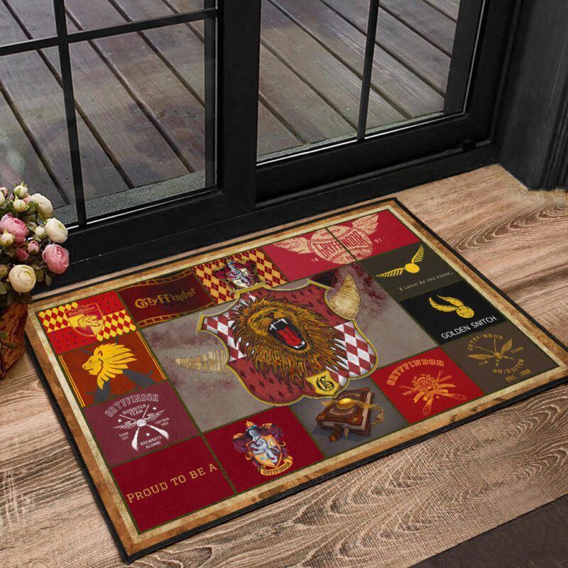 Gryffindor House Harry Potter Door Mat Movie Home Decor Custom For Fans Welcome Mat 1