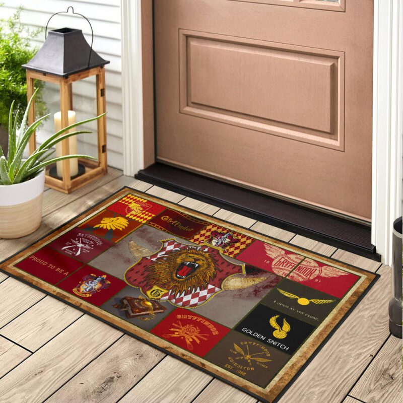 Gryffindor House Harry Potter Door Mat Movie Home Decor Custom For Fans Welcome Mat 2