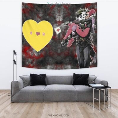 Horror Movie Tapestry J H Joker And Harley Quinn Love In Battle Tapestry Wall Hanging 3