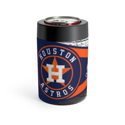 Houston Astros MLB Pennant Stainless Steel Can Holder 2