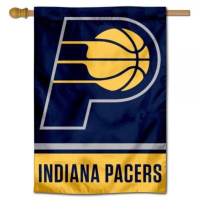 Indiana Pacers Logo Double Sided House Flag H0252
