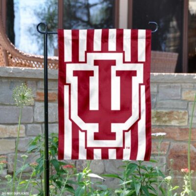 Indiana University Candy Stripe Garden Flag GF00398