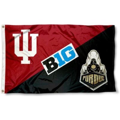 Indiana vs. Purdue House Divided 3x5ft Wall Flag Banner Flag Outdoor Flag BF203
