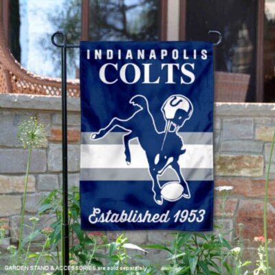 Indianapolis Colts Throwback Logo Double Sided Garden Flag GF00025