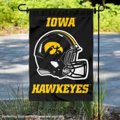 Iowa Hawkeyes Helmet Yard Garden Flag GF00380