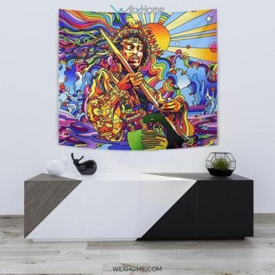 Jimi Hendrix Tapestry Hippie Style Gift Idea For Fan 1