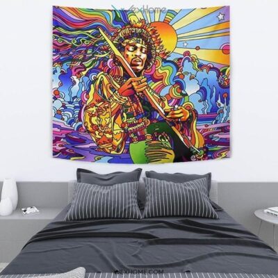 Jimi Hendrix Tapestry Hippie Style Gift Idea For Fan 2 Jimi Hendrix Tapestry Hippie Style Gift Idea For Fan 2