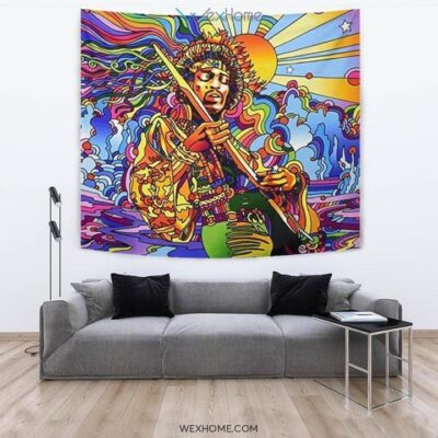 Jimi Hendrix Tapestry Hippie Style Gift Idea For Fan 3 Jimi Hendrix Tapestry Hippie Style Gift Idea For Fan 3