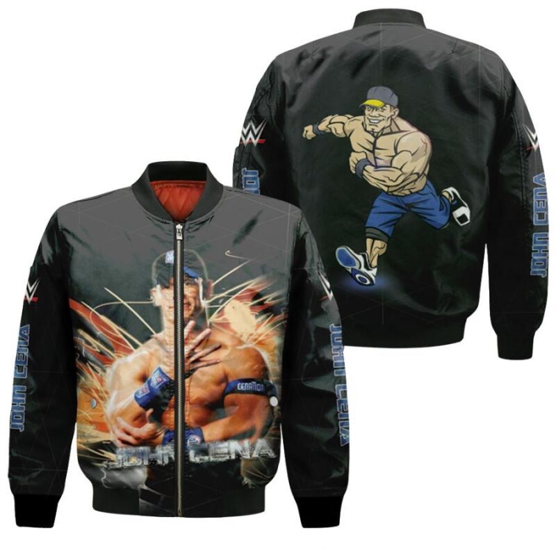 John Cena The Best Professional Wrestler Black Gift For John Cena Fans Bomber Jacket BJ04094