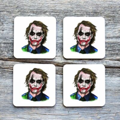 Joker Halloween Drinkware Coaster (Set of 4)