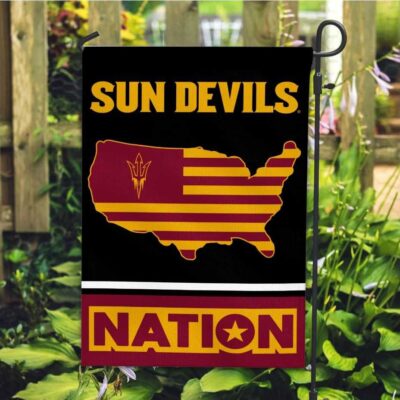 ASU Sun Devils Garden Flag with USA Country Stars and Stripes GF00289