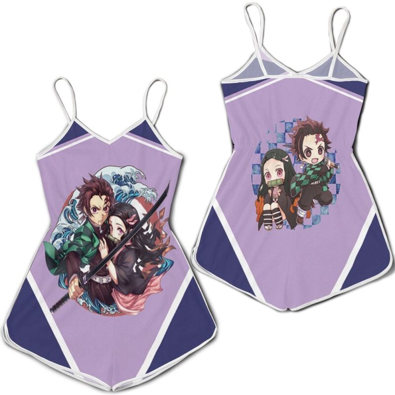 Kamado tanjiro kamado nezuko grow up edition kimetsu no yaiba Romper RJ01968