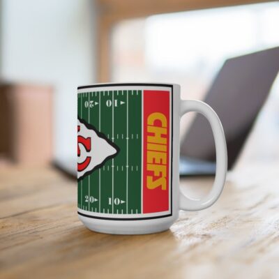 Kansas City Chiefs Football Field NFL Mug 3