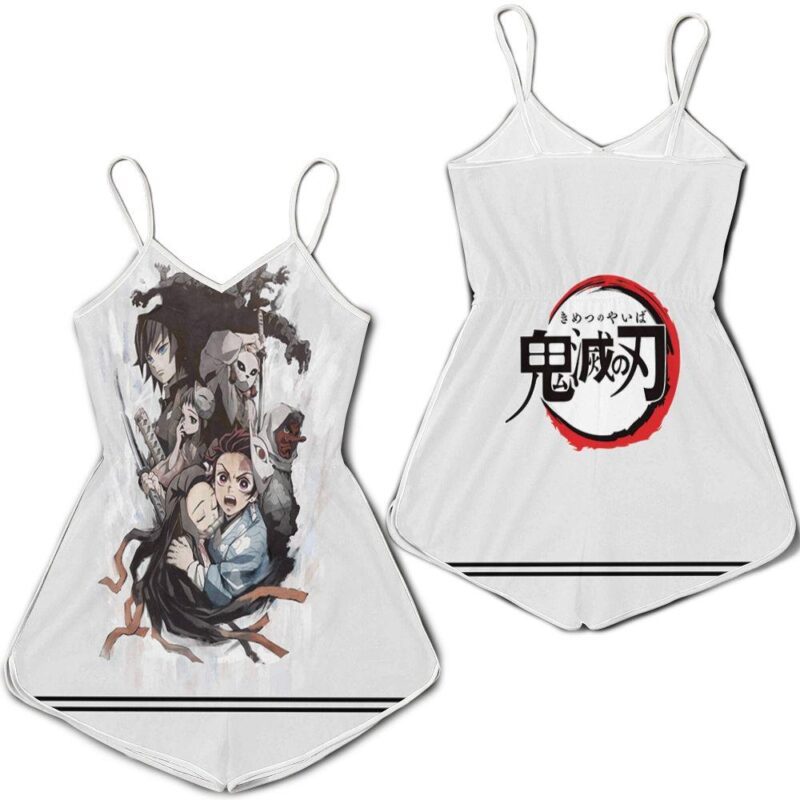 Kimetsu No Yaiba Anime Kamado Brothers Tanjiro And Nezuko Romper RJ01962